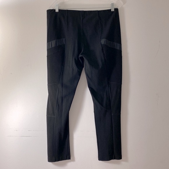 DKNYC | Black Mixed Media Pants - Picture 2 of 11